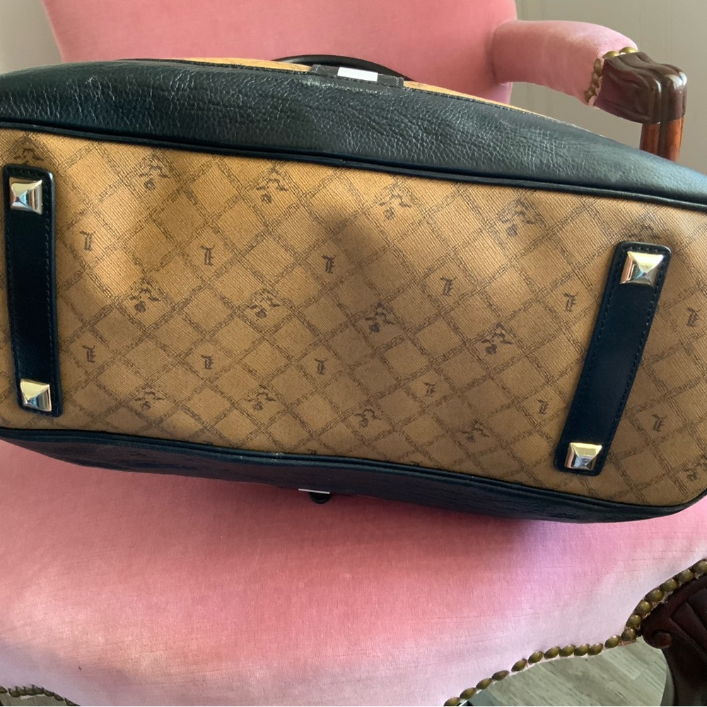 L.A.M.B. by Gwen Stefani Tan and Black Satchel - Picture 6 of 15